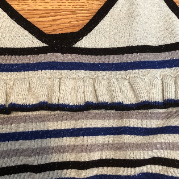 💙Cassie glitter stripe ruffle cami size small - Picture 3 of 5
